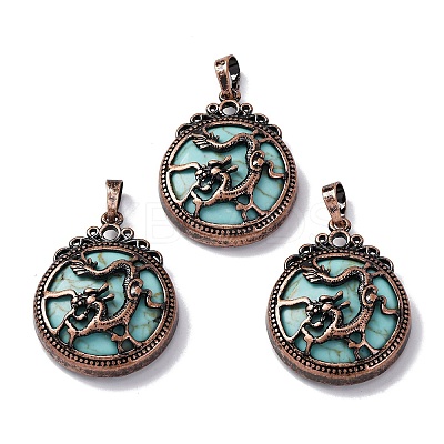 Synthetic Turquoise Pendants G-A241-02R-01-1