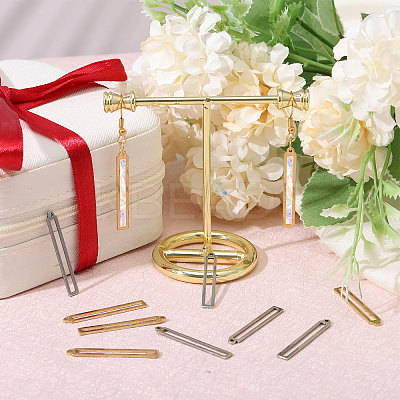 40Pcs 2 Colors 304 Stainless Steel Pendants FIND-CA0009-48-1