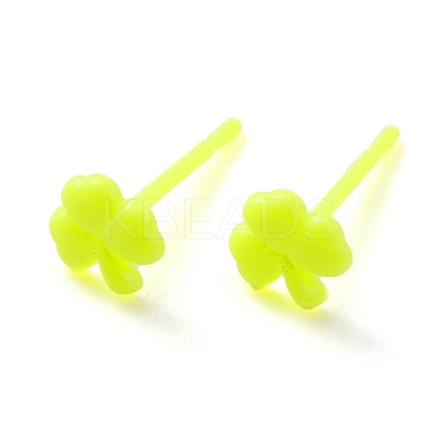 Eco-Friendly Plastic Stud Earrings EJEW-H120-04C-02-1