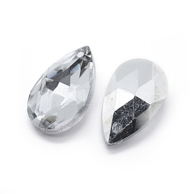Faceted Glass Pendants GLAA-F069-L-B03-1