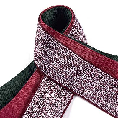 9 Yards 3 Styles Christmas Theme Polyester & Polycotton Ribbons Sets SRIB-A015-01A-07-1