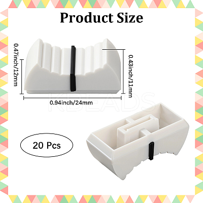 20Pcs Plastic Audio Console Slider Caps AJEW-CN0004-53A-1