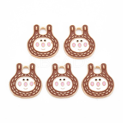 Alloy Enamel Pendants ENAM-N054-67D-NR-1