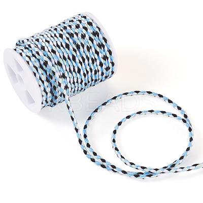 1 Roll Three Color Polycotton Cord Metallic Cord OCOR-TA0002-42B-1