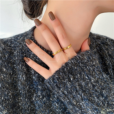 304 Stainless Steel Finger Rings for Women FS-WGDEA2D-05-1
