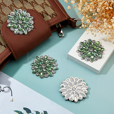 4Pcs Paillette and Rhinestone Accessories FIND-FH0012-19B-1