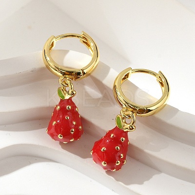 Brass Hoop Earrings EJEW-S251-04C-G-1