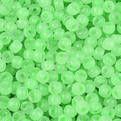 6/0 Transparent Inside Colours Glass Seed Beads SEED-N008-08T-1