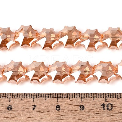 Electroplate Transparent Glass Beads EGLA-H112-04HP-03-1