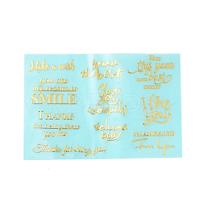 Brass Self-Adhesive Picture Stickers LS-DIY-C059-01B-1