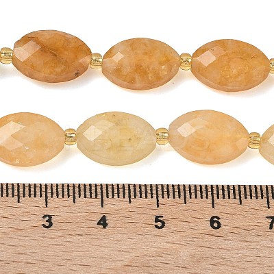 Natural Yellow Hematoid Quartz/Golden Healer Quartz Beads Strands G-A295-A06-01-1