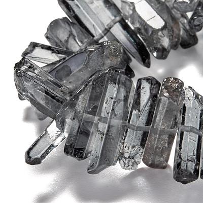 Natural Quartz Crystal Points Beads Strands G-K181-B08-1
