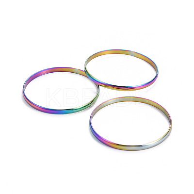 Fashion 201 Stainless Steel Bangle Sets BJEW-L664-019M-1-1