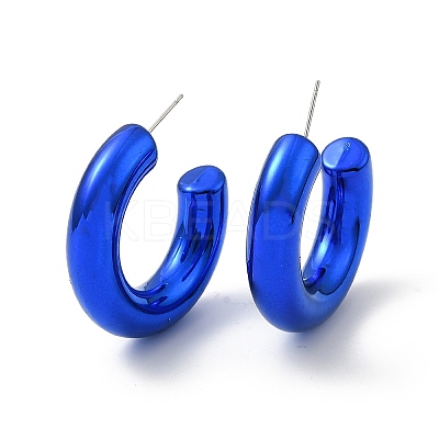 Ring Acrylic Stud Earrings EJEW-P251-07-1