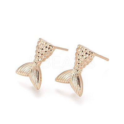 Brass Stud Earring Findings MAK-I010-03G-1