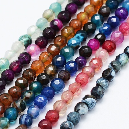 Natural Agate Beads Strands G-E469-12-1