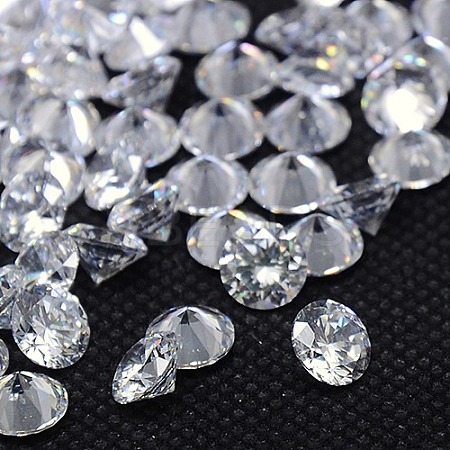 Diamond Shape Grade AAA Cubic Zirconia Cabochons ZIRC-J013-01-2.5mm-1
