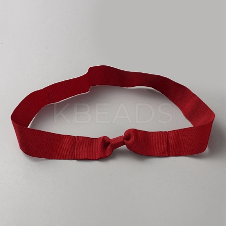 Women's Faux Suede Bowknot Stretchable Hat Band AJEW-WH0696-082E-1
