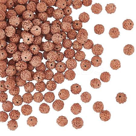 DICOSMETIC Undyed Natural Rudraksha Beads WOOD-DC0001-01-1