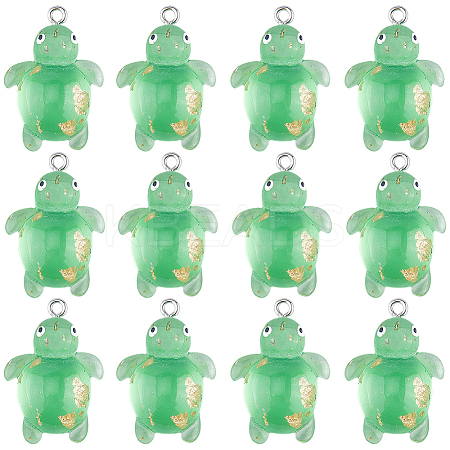 30Pcs Transparent Resin Pendants RESI-SC0002-72-1
