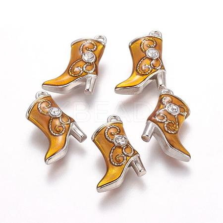 Alloy Enamel Pendants E516-4-1