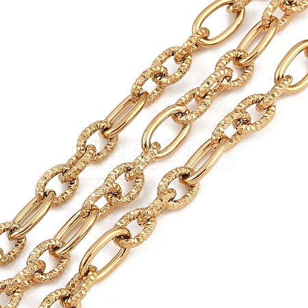Ion Plating(IP) 304 Stainless Steel Twist Oval Link Chains CHS-K017-03G-1