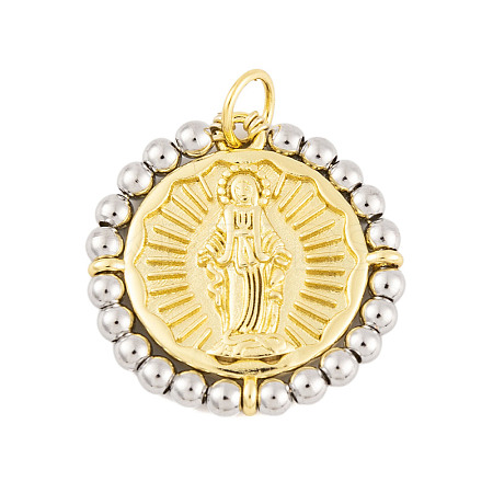 Rack Plating Brass Pendants KK-P269-16G-C-1