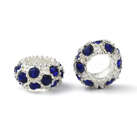 Alloy Rhinestone European Beads CPDL-H999-17-1