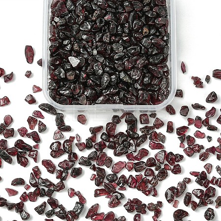 70G Natural Garnet Chip Beads G-YW0001-66-1