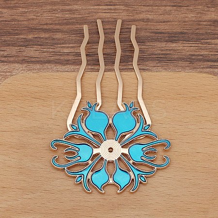 Alloy Hair Comb Findings PW-WGAD31C-05-1