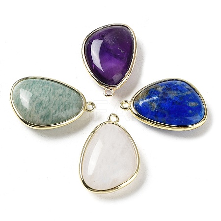 Natural Mixed Stone Pendants G-G012-06G-B-1