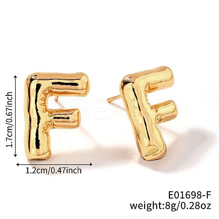 Brass Stud Earrings UV9543-6-1