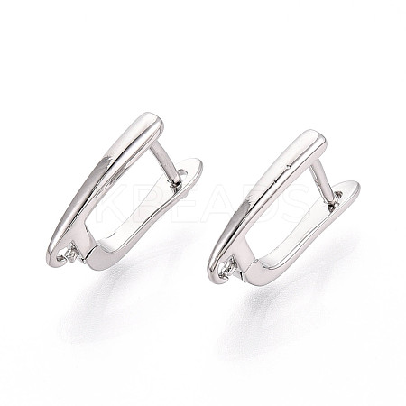Brass Hoop Earring Findings KK-N267-23A-P-1