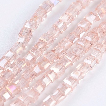 Electroplate Glass Beads Strands EGLA-F121-AB-A01-1