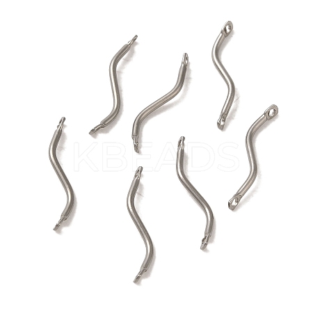 Non-Tarnish 304 Stainless Steel Links Connector Charms STAS-Q323-13P-1