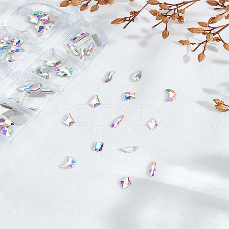 Glass Rhinestone Cabochons DIY-WH0699-26B-1