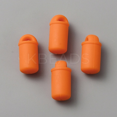Bottle Food Grade Eco-Friendly Silicone Beads LS-SIL-WH0006-20E-1
