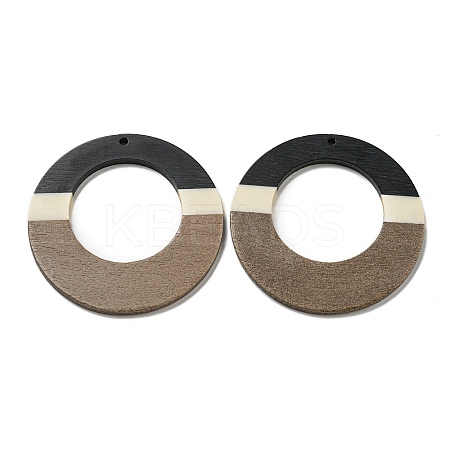 Resin & Walnut Wood Pendants RESI-XCP0002-16E-1