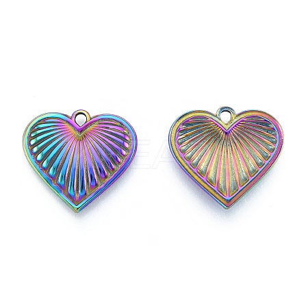 Ion Plating(IP) 201 Stainless Steel Pendants STAS-N098-239M-1