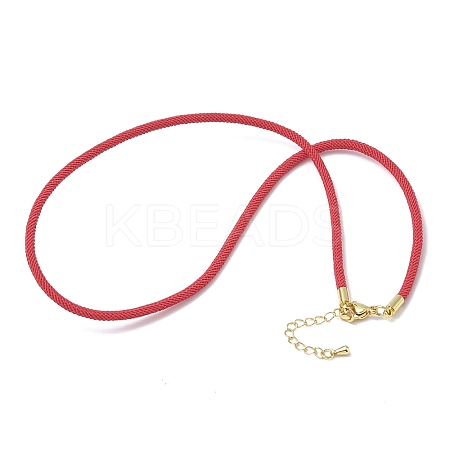 3MM Nylon Milan Cord Necklace Making NJEW-H084-01G-35-1
