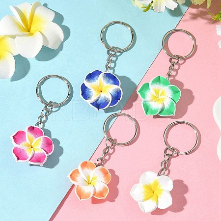 Polymer Clay Pendant Keychains KEYC-JKC01376-1