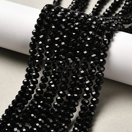 Dyed Natural Malaysia Jade Rondelle Beads Strands X-G-E316-2x4mm-08-1