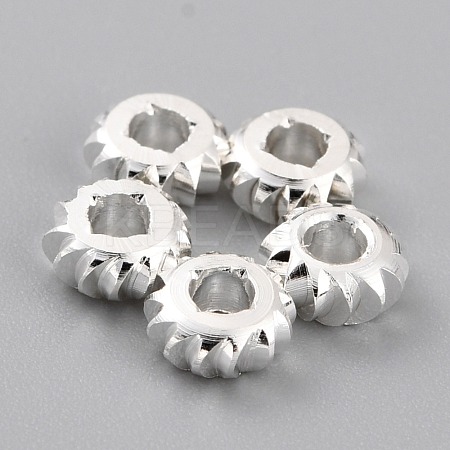 Brass Beads KK-O133-302C-S-1