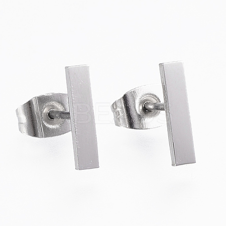 304 Stainless Steel Stud Earrings EJEW-H350-24P-1