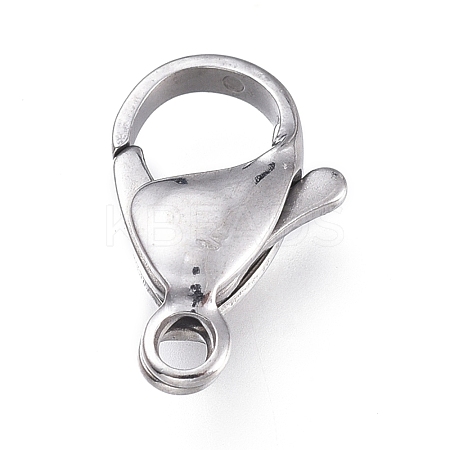 Tarnish Resistant 316 Surgical Stainless Steel Lobster Claw Clasps STAS-M281-01P-F-1