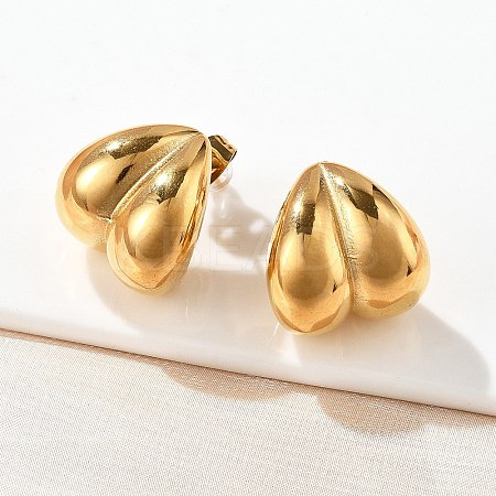 304 Stainless Steel Stud Earrings for Women EJEW-U051-04G-1