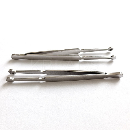 304 Stainless Steel Bead Tweezers PT-H002-03A-P-1