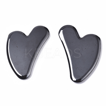 Heart Shape Magnetic Synthetic Hematite Gua Sha X-G-S336-57-A01-1