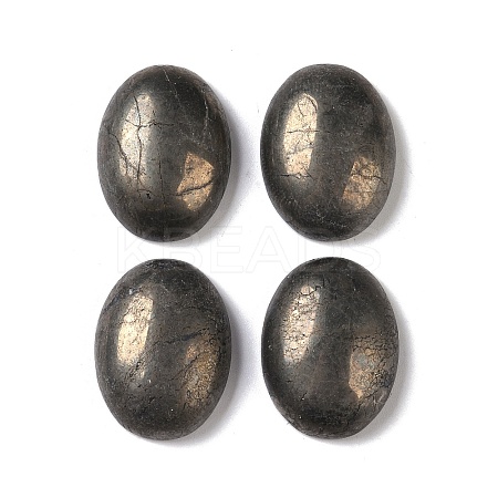 Natural Pyrite Cabochons G-B080-01A-15-1