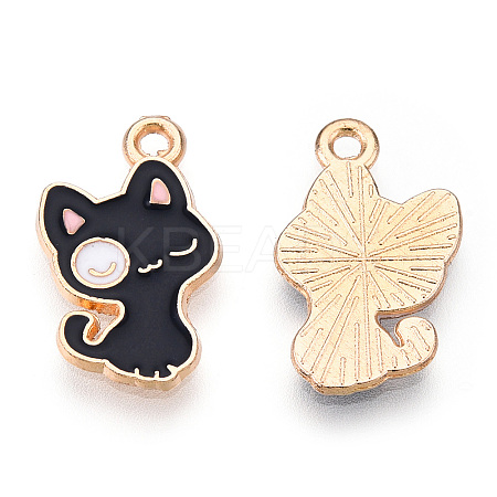 Alloy Enamel Pendants ENAM-CJC0018-01F-1